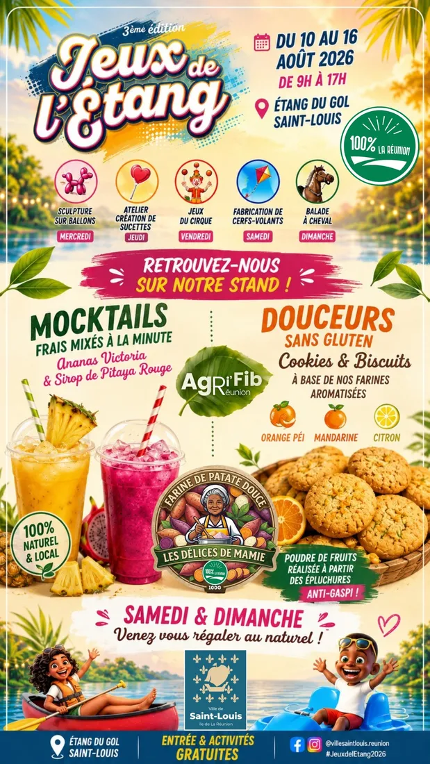 Affiche : Jeux de l'Étang, du 10 au 16 août 2026