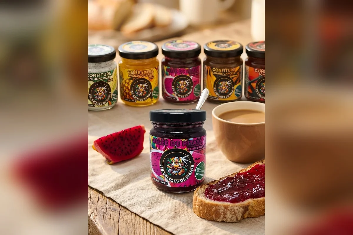 Confitures et gelées Les Délices de Mamie au petit-déjeuner